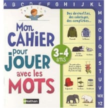 Cahier pour jouer avec les mots 3-4 ans