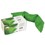 Coussin noyaux de cerises vert