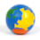 Balle anti-stress globe terrestre