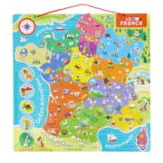 Carte de France magnétique en bois