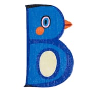 Lettre animaux B en bois