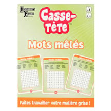 Mots mêlés - casse-tête