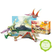 Coffret dinosaures et volcan à monter
