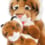 Peluches maman tigre et son bébé Peluches maman tigre et son bébé