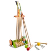 Jeu de croquet en famille