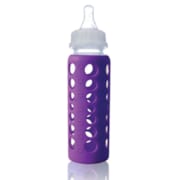 Biberon housse en silicone prune 240 ml