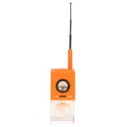 Radio orange cristal haut-parleur