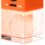Radio orange cristal haut-parleur