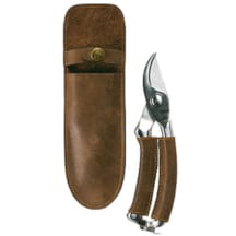 Sécateur gainé de cuir