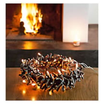 Couronne d’osier lumineuse
