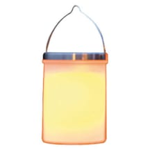 Bougie solaire de table blanche