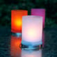 Bougie solaire de table orange