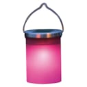 Bougie solaire de table rose