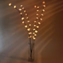 Branches lumineuses avec vase