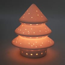 Photophore sapin porcelaine