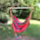 Nacelle orange-rose repose-pieds