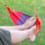 Nacelle orange-rose repose-pieds