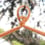 Nacelle orange-rose repose-pieds