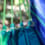 Nacelle double bleue et verte Nacelle double bleue et verte