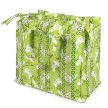 Sac 4 coussins oiseaux verts