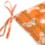 Sac 4 coussins oiseaux oranges Sac 4 coussins oiseaux oranges