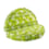 Coussin demi lune oiseaux vert