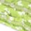 Coussin demi lune oiseaux vert