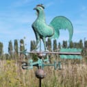 Girouette coq en cuivre