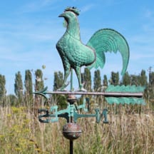 Girouette coq en cuivre