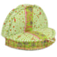 Coussin demi-lune vert