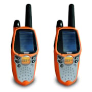 Talkie walkie solaire orange
