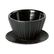 Bol en fonte avec soucoupe