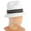 Panama blanc gallon noir/beige M