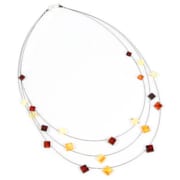 Collier carrés ambre