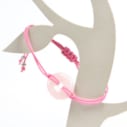 Bracelet donut quartz rose 