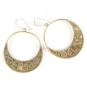 Boucles d'oreilles croissant de lune 