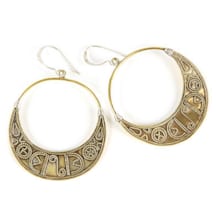 Boucles d'oreilles croissant de lune