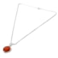 Pendentif feuille ambre