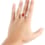 Bague coquille d'ambre