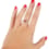 Bague en ambre et argent