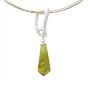 Pendentif ambre verte
