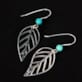 Boucles d'oreille feuille Amélie D.