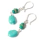 Boucles d'oreilles Caraïbes en turquoise
