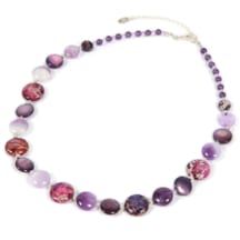 Collier Améthyste et Jaspe