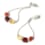 Boucles d'oreilles créoles 3 ambres Boucles d'oreilles créoles 3 ambres