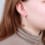 Boucles d'oreilles créoles 3 ambres Boucles d'oreilles créoles 3 ambres