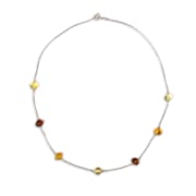 Collier Zan ambre et argent