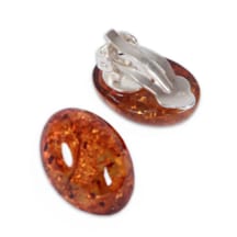 Boucles d'oreilles clips en ambre