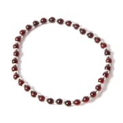 Bracelet perles d'ambre cerise