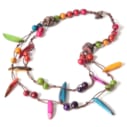 Collier ivoire végétal double rang